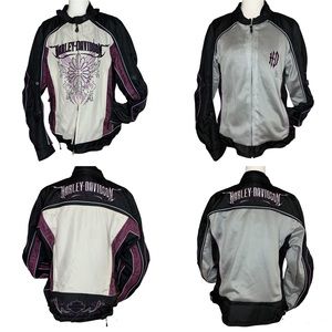 Harley Davidson Women's 2-in-1 Jacket Purple and Gray Freedom Size XL